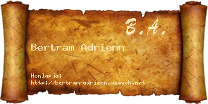 Bertram Adrienn névjegykártya